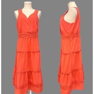 NOMADIC TRADERS sleeveless tiered long tiered dress